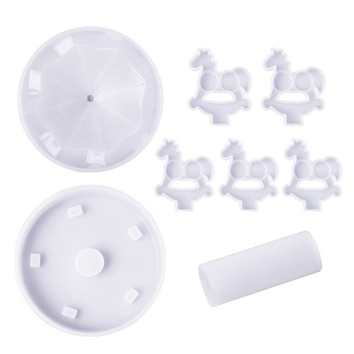 Carousel Horse Resin Mold Ornaments Toys Decorations