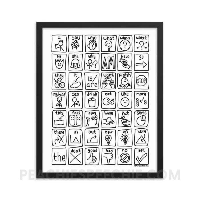Core Board Framed Poster - 16×20 - Posters peachiespeechie.com