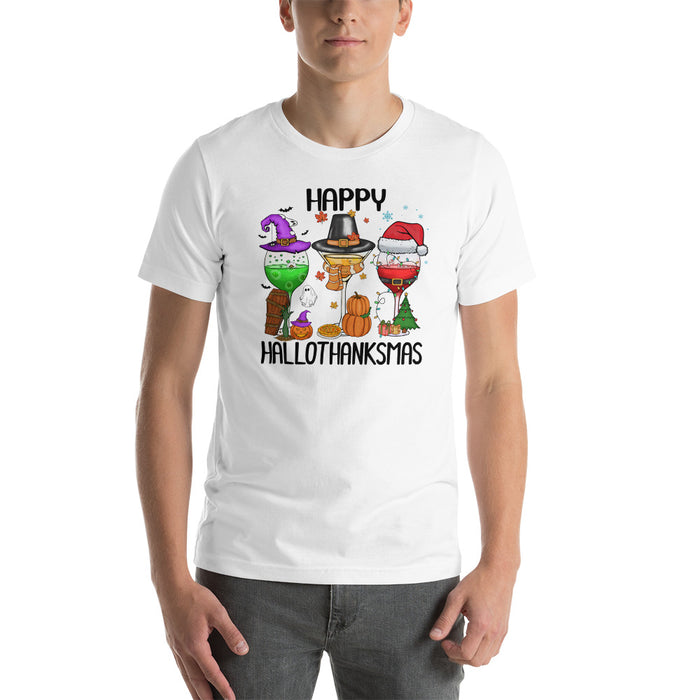 Funny seasonal shirt for holiday lovers who celebrate all three holidays