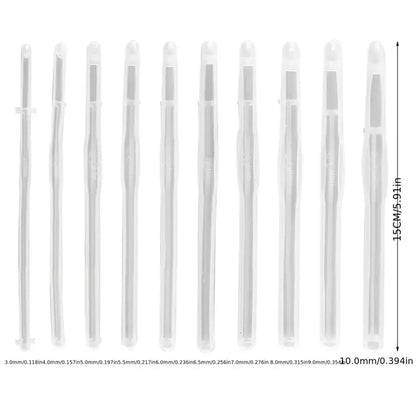 10pcs Crochet Hooks Resin Molds