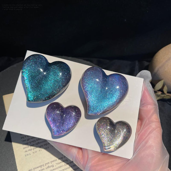 2pcs Heart-shaped Resin Molds