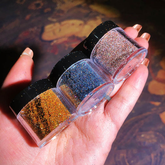 3 Colors Non-sink Glitter Laser Powder Glitter for Resin