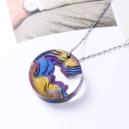3 Pcs Island Shape Necklace Resin Mold