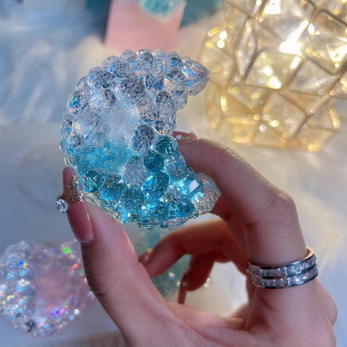 4pcs Handmade Cluster Crystal Decoration Resin Molds