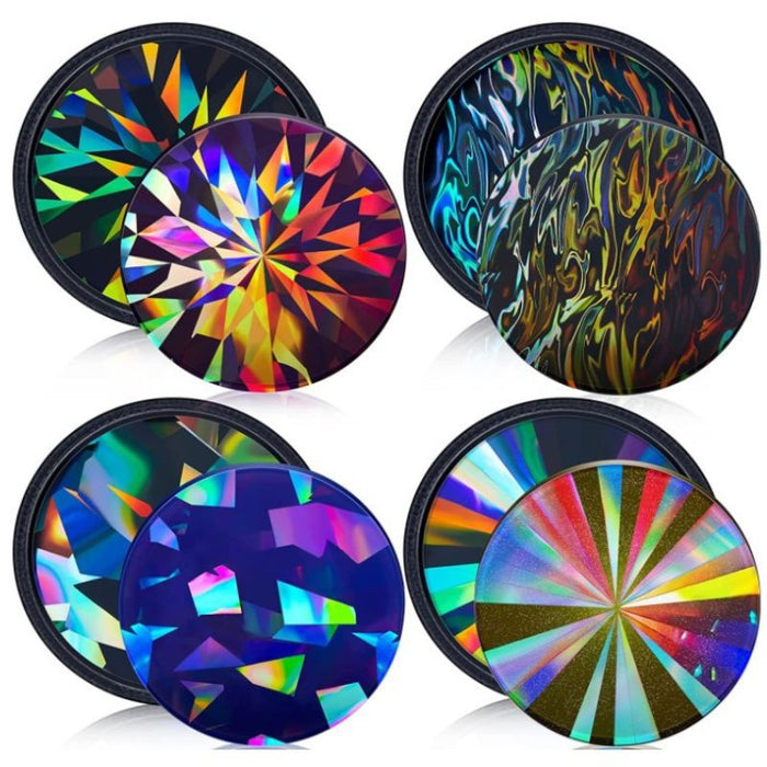 4pcs HOLO Coaster Resin Mold