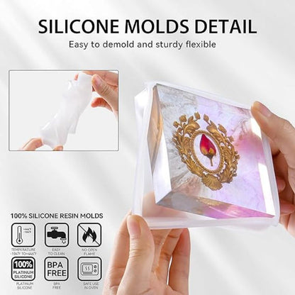 4pcs Resin Coaster Molds Set