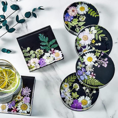 4pcs Resin Coaster Molds Set