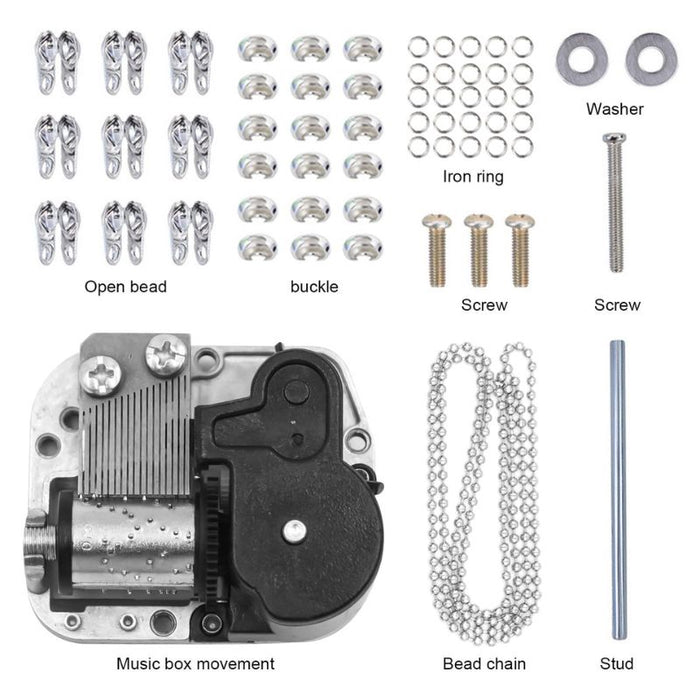 64pcs Rotatable Carousel Music Box Resin Mold Kits