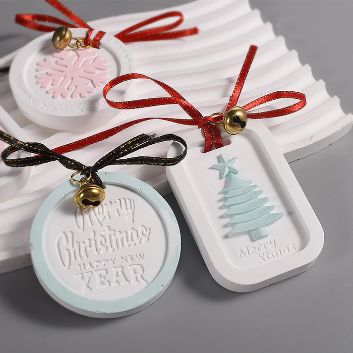 6pcs Christmas Hanging Decorations Resin Molds