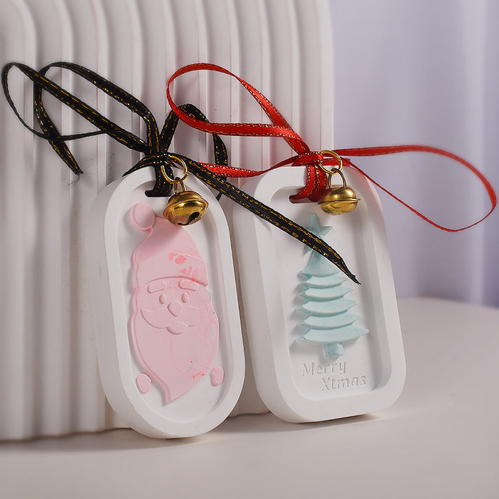 6pcs Christmas Hanging Decorations Resin Molds