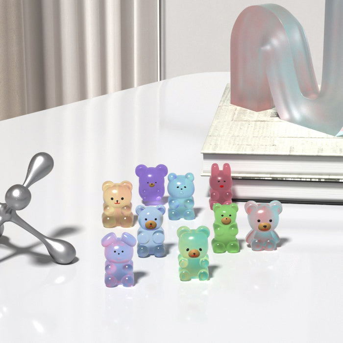 9pcs Cute Animal Resin Molds