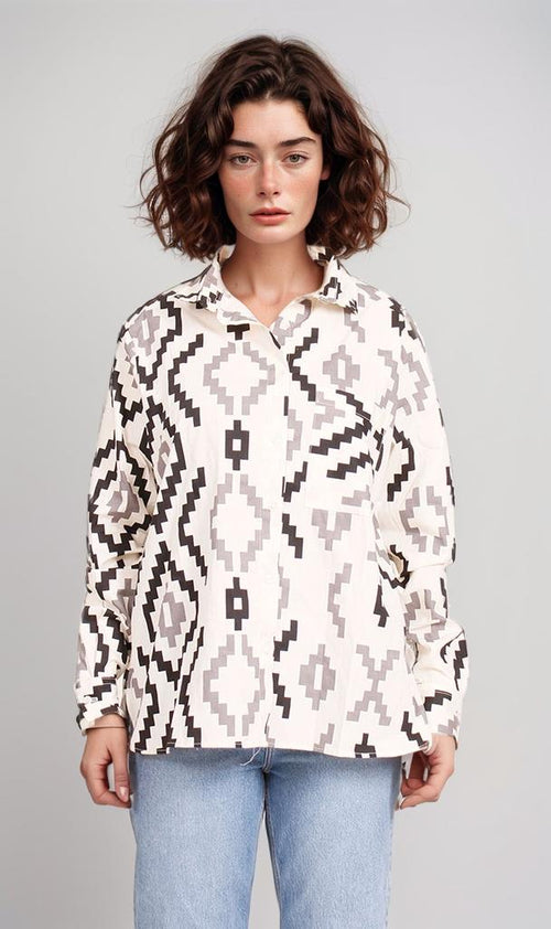 Women's Long Sleeve Shirt - Blue
