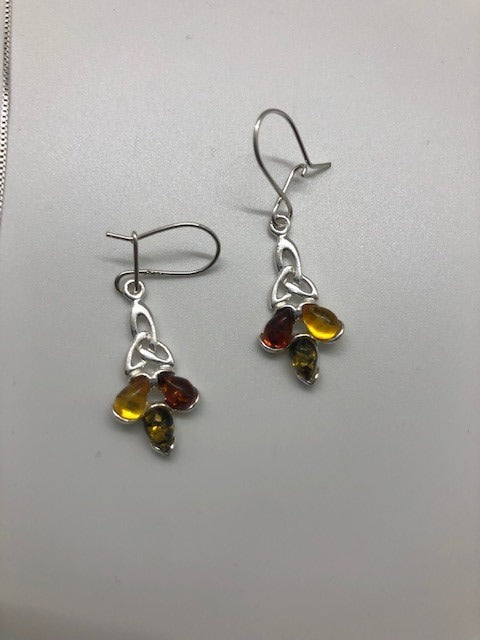 Amber Necklace and Earring Set