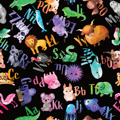 Animal Letters-- Multiple Colors