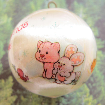 Custard and Hopsalot on Strawberry Shortcake Baby's First Christmas ornament
