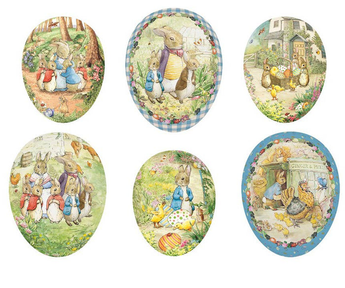 Beatrix Potter Eggs, Medium, 6 Assorted - Nestler