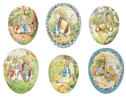 Beatrix Potter Eggs, Medium, 6 Assorted - Nestler