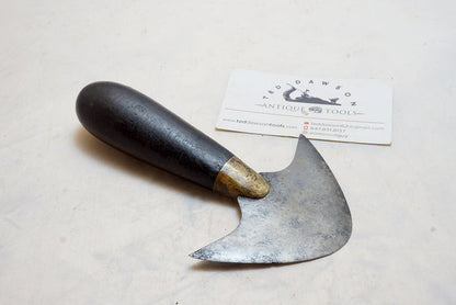 BEAUTIFUL ROSEWOOD HANDLED GOMPH ROUND / HEAD KNIFE - EARLY STAMP