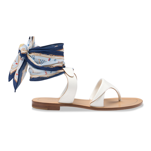 Beetle Cat Grear Ties in Blue Nautical Silk