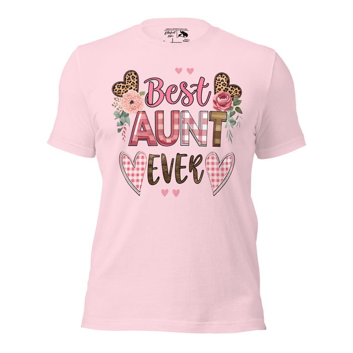 Sentimental family gift shirt for aunt with modern minimalist design