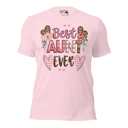 Sentimental family gift shirt for aunt with modern minimalist design