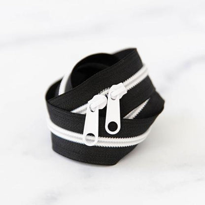 Black & White Zippers