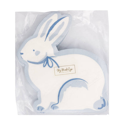 BLU1238 - Bunny Shaped Dinner Napkin