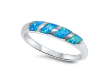 Blue Lab Opal Band