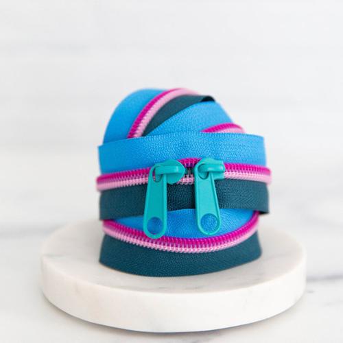 Blue Zippers