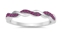Braided CZ Ring