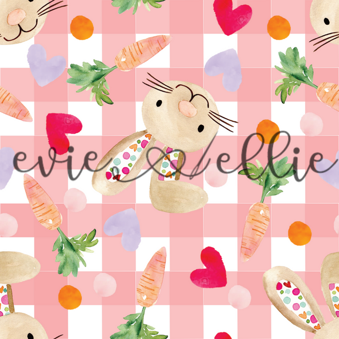 Bunnies and Hearts-- Multiple Colors