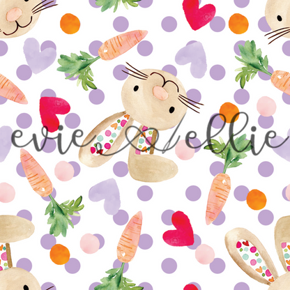 Bunnies and Hearts-- Multiple Colors