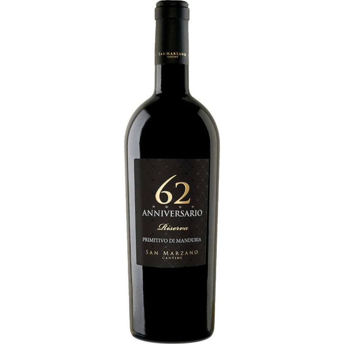 Cantine San Marzano - 62 Anniversario - Primitivo di Manduria Riserva - 2018 - 75cl - Onshore Cellars
