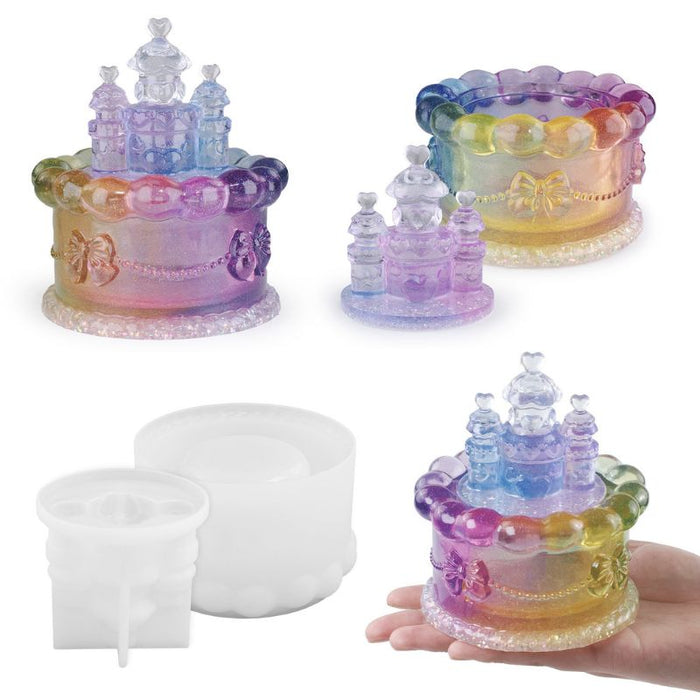 Castle Cake Storage Box Resin Mold