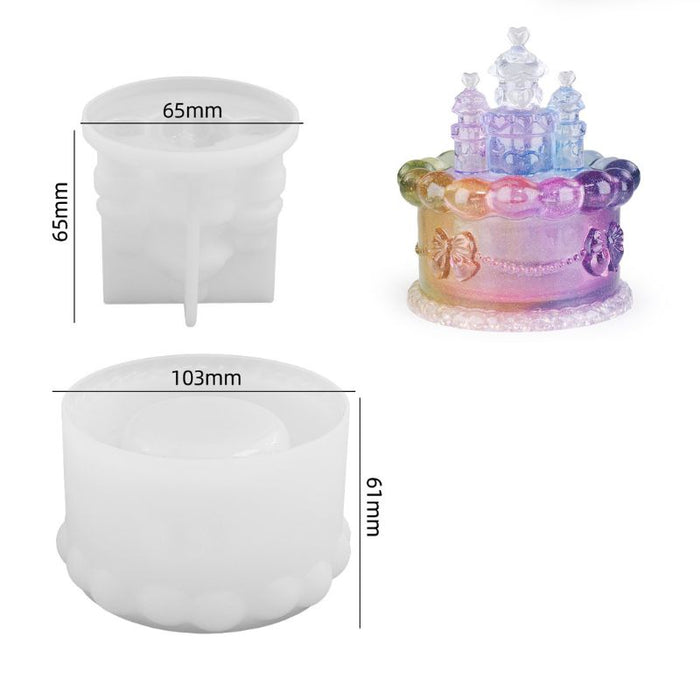 Castle Cake Storage Box Resin Mold
