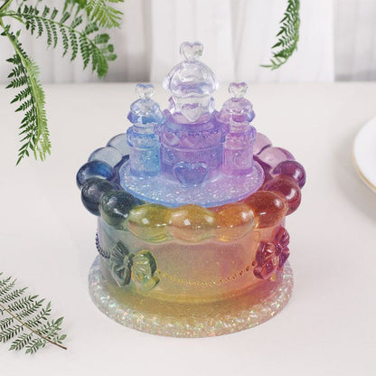 Castle Cake Storage Box Resin Mold