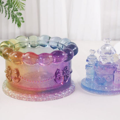 Castle Cake Storage Box Resin Mold