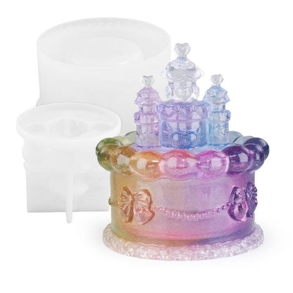 Castle Cake Storage Box Resin Mold