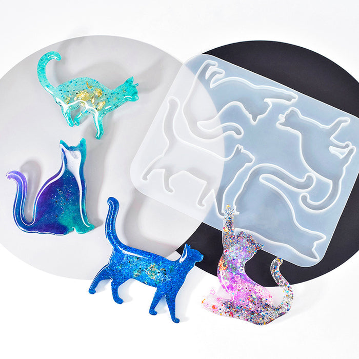 Cat Brooch Silicone Mold