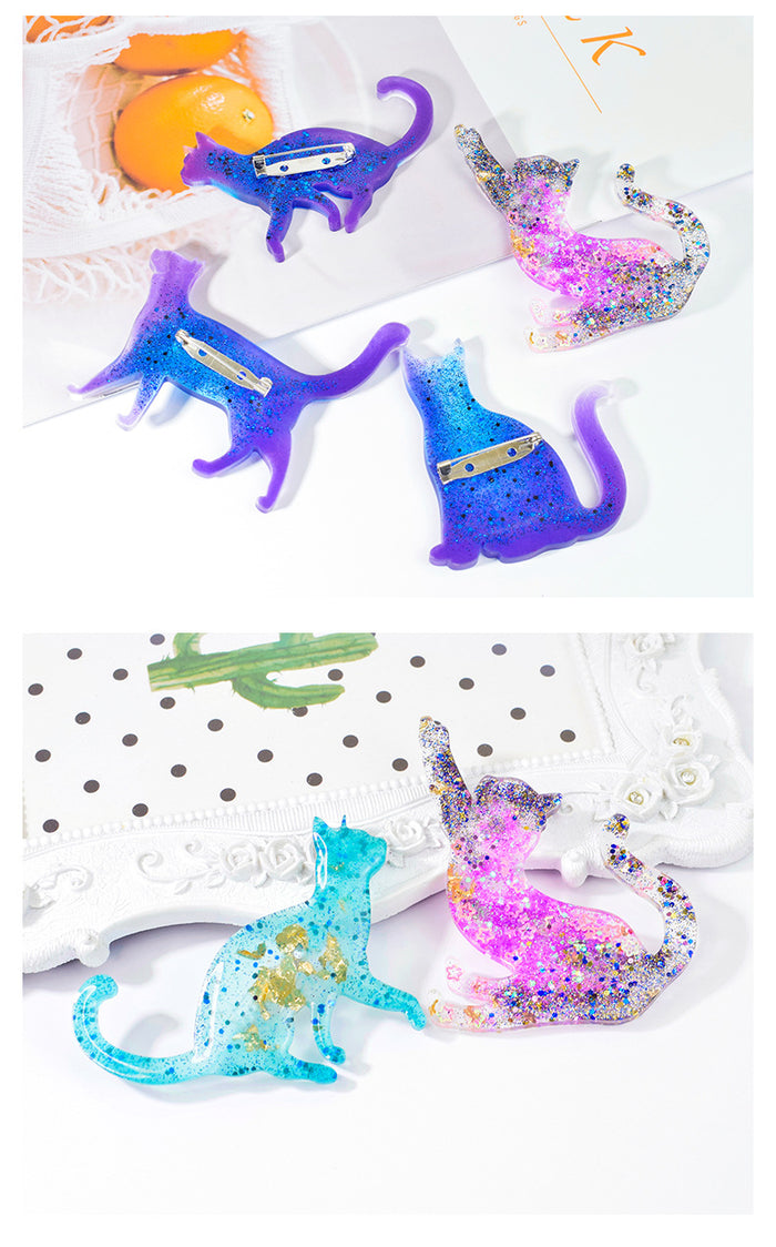Cat Brooch Silicone Mold