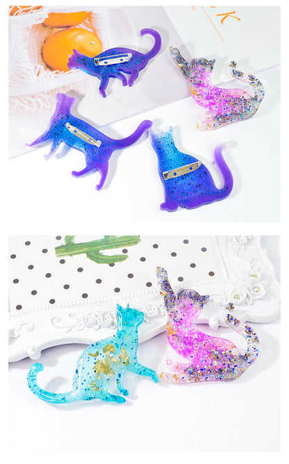 Cat Brooch Silicone Mold