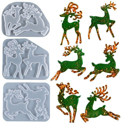 Christmas Elk Shaped Silicone Mold