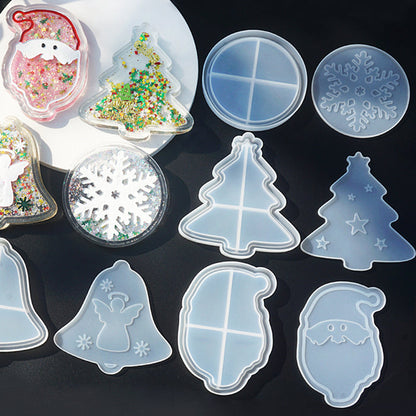 Christmas Shaker Coasters Resin Molds