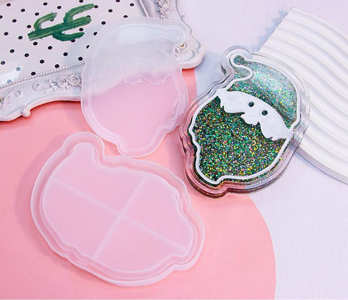 Christmas Shaker Coasters Resin Molds