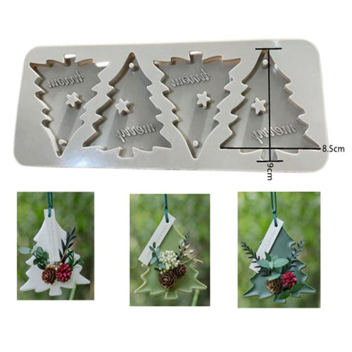 Christmas Tree Hanging Resin Mold