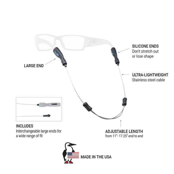 Chums Tideline Adjustable Retainer - Silver