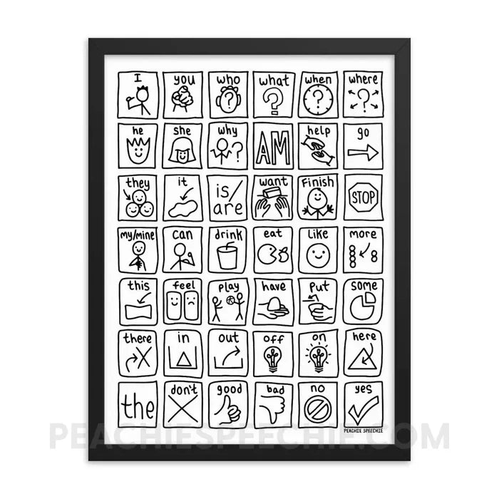 Core Board Framed Poster - 18×24 - Posters peachiespeechie.com