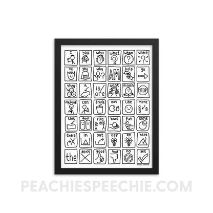 Core Board Framed Poster - 12×16 - Posters peachiespeechie.com