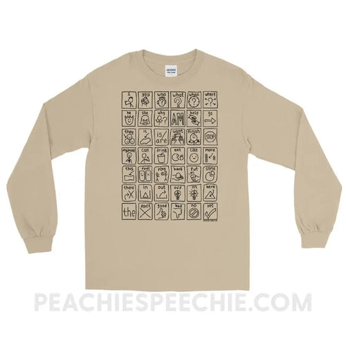 Core Board Long Sleeve Tee - Sand / S - T-Shirts & Tops peachiespeechie.com