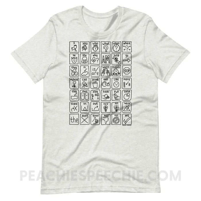 Core Board Premium Soft Tee - Ash / S - T-Shirts & Tops peachiespeechie.com